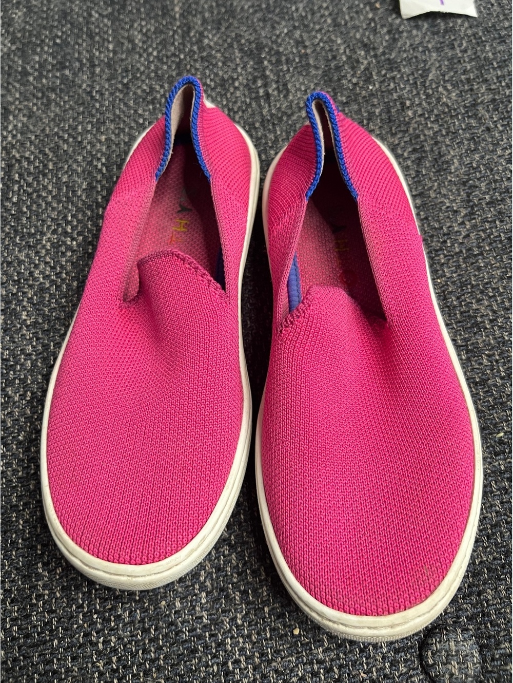 Hot pink size kid 13 Rothy’s slip-on shoes